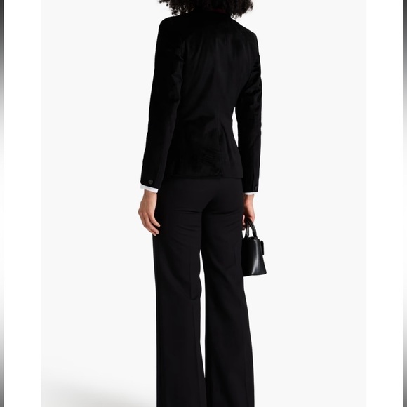NEW Rag & Bone Women's Black Razor Velvet Two-Button Blazer Jacket - Size 00/XXS - Picture 5 of 13